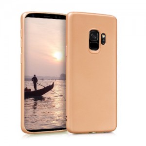 Θήκη Σιλικόνης Soft TPU Back Cover Για Samsung S9 - Metallic Χρυσό
