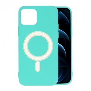 OEM Θήκη TPU Soft Touch MagSafe Για Iphone 12 / 12 Pro - Τιρκουάζ